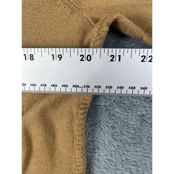 Michael Kors Women's Brown Textured Knit Long Sleeve Sweater Top Size L - Picture 8 of 9